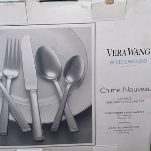 Vera wang 45 piece flatware set